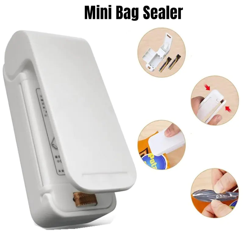 Portable 2-in-1 Bag Sealer & Cutter - Keep Your Food Fresh!