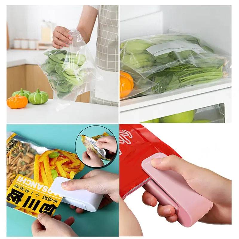 Portable 2-in-1 Bag Sealer & Cutter - Keep Your Food Fresh!