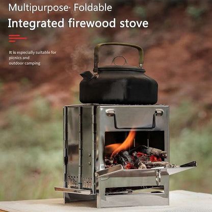 MINI OUTDOOR FOLDING FIREWOOD STOVE - CAMPING & BBQ